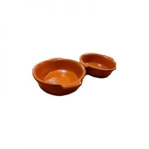 Cazuela de barro esmaltada 17 cm
