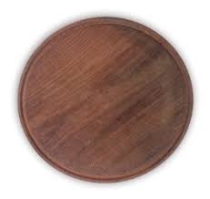 Plato Madera Redondo Algarrobo 30cm