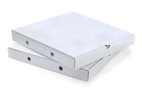 Caja Pizza Grande Microcorrugado Blanco/Marron x 100 unid.