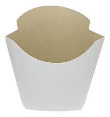 Caja Papas Fritas blanca/marron x 100 unid.