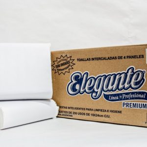 Toalla Intercalada Blanca 20x40