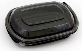 Bandeja Sushi Cotnyl Negra c/tapa x 250 unid