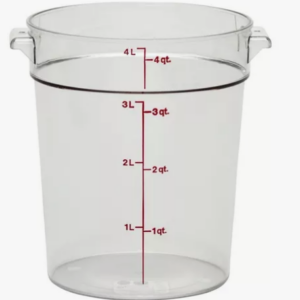 Recipiente  Redondo 3.8 lt. Cambro policarbonato